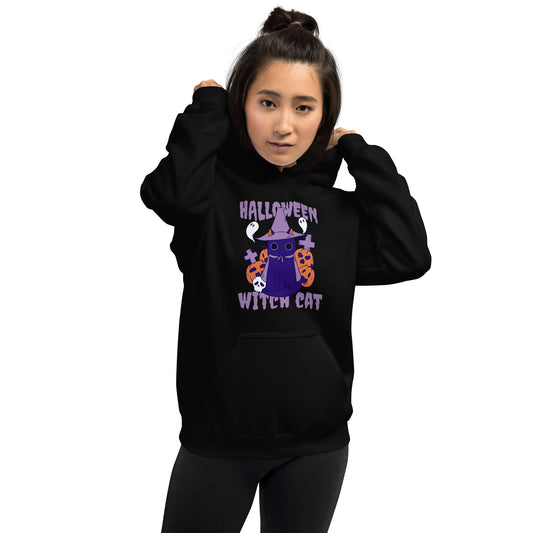 Halloween Witch Cat Hoodie