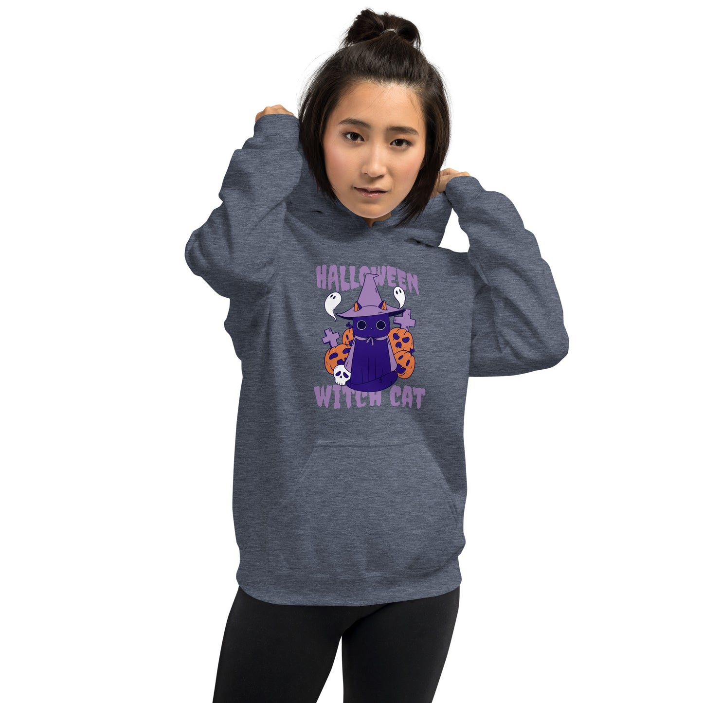 Halloween Witch Cat Hoodie