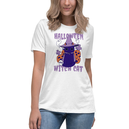 Halloween Witch Cat T-Shirt